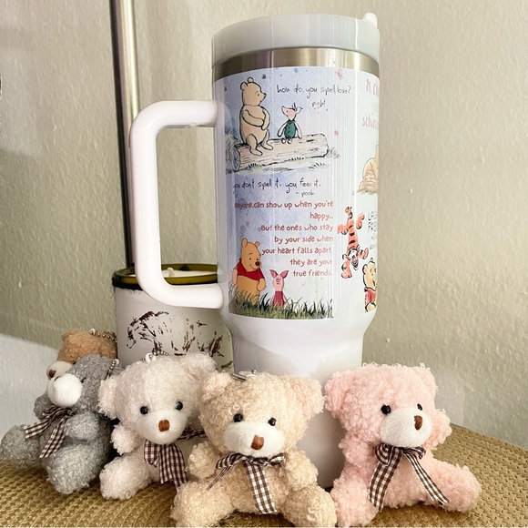 Disney Winnie the Pooh Quotes Climbing Tree 40 oz Tumbler/Water bottle/Mug with - Picture 6 of 6